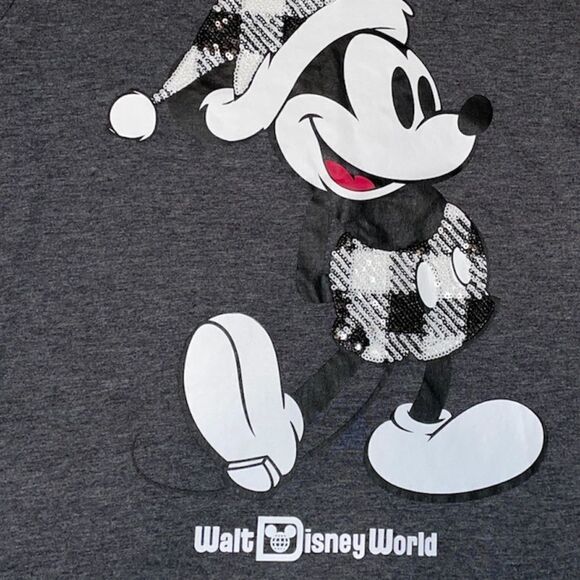 NWT Disney Parks Holiday Mickey tee - Picture 2 of 2